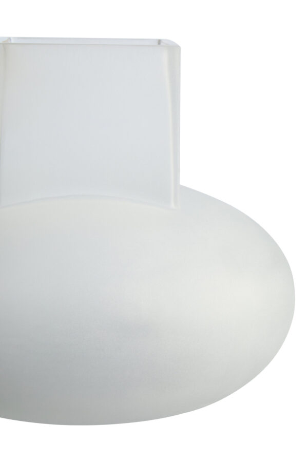 Gabi Small Opaque White Glass Vase