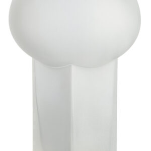 Gabi Large Opaque White Glass Vase