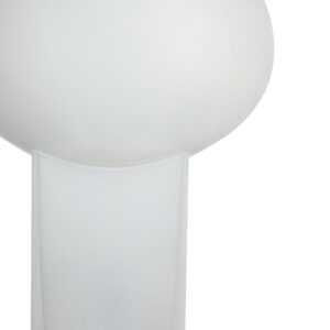Gabi Large Opaque White Glass Vase