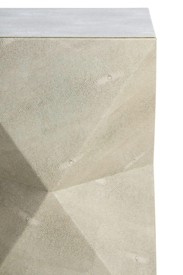 Cardona Grey Shagreen Effect Side Table