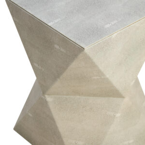 Cardona Grey Shagreen Effect Side Table