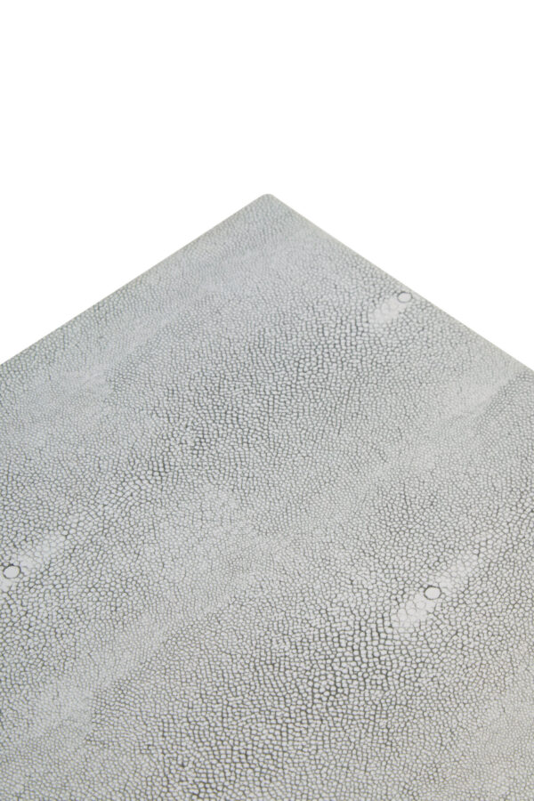 Cardona Grey Shagreen Effect Side Table