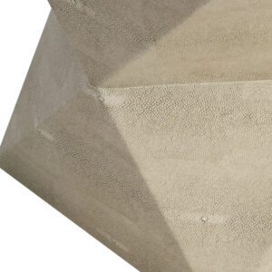 Cardona Grey Shagreen Effect Side Table