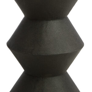 Cardona Black Shagreen Effect Side Table