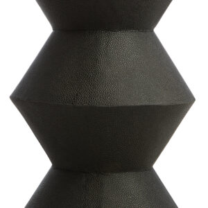 Cardona Black Shagreen Effect Side Table