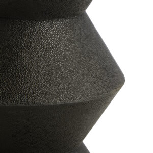Cardona Black Shagreen Effect Side Table