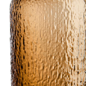 Galea Large Textured Brown Glass Bottle