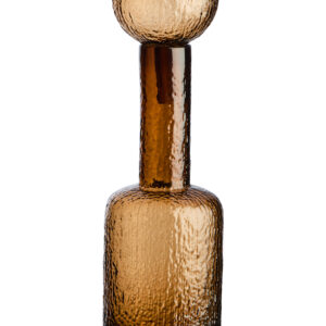 Galea Small Textured Brown Glass Bottle