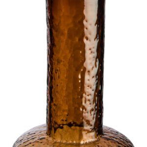 Galea Small Textured Brown Glass Bottle