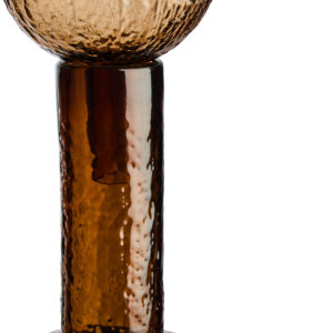 Galea Small Textured Brown Glass Bottle