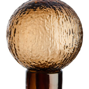 Galea Small Textured Brown Glass Bottle