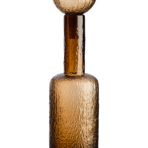 Galea Large Textured Brown Glass Bottle