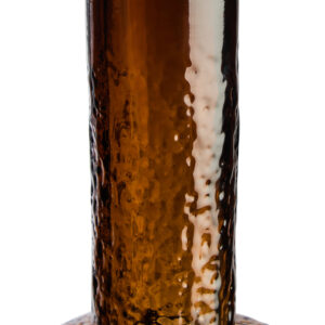 Galea Large Textured Brown Glass Bottle