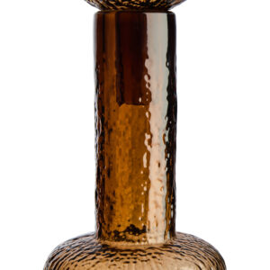 Galea Large Textured Brown Glass Bottle