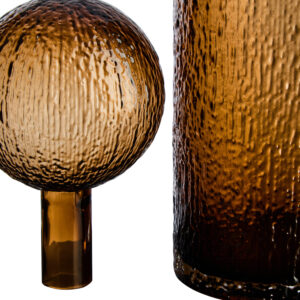 Galea Large Textured Brown Glass Bottle