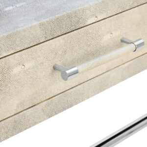 Cardona Two Drawer Grey Shagreen Effect Console Table