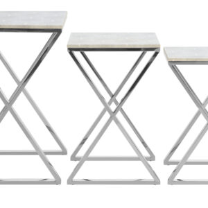 Cardona Nest of Three Shagreen Effect Tables