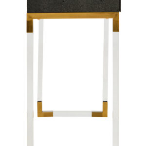 Cardona Black Shagreen Effect 2 Drawer Console Table