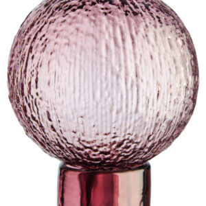 Galea Large Textured Pink Glass Bottle