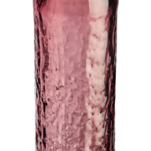 Galea Small Textured Pink Glass Bottle