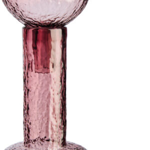Galea Small Textured Pink Glass Bottle