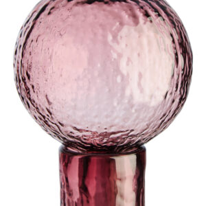 Galea Small Textured Pink Glass Bottle