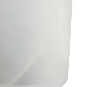 Galene Fluted White Glass Vase