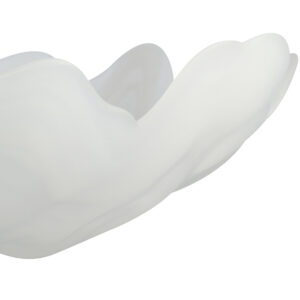 Galene Fluted White Glass Plate