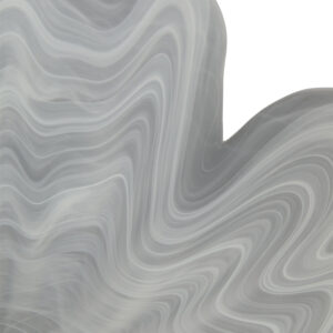 Galene Fluted White Glass Plate
