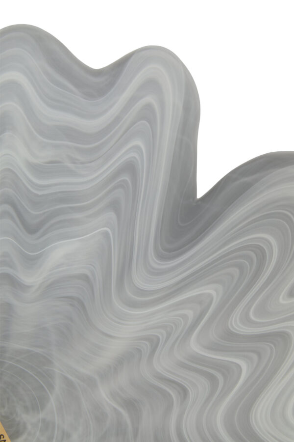 Galene Fluted White Glass Plate