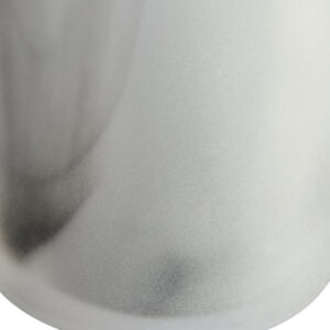 Galene Fluted Grey Glass Vase