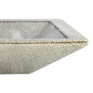 Cardona Grey Shagreen Effect Trinket Dish