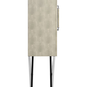 Cardona Two Door Grey Shagreen Effect Cabinet
