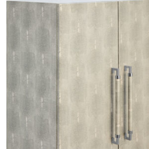 Cardona Two Door Grey Shagreen Effect Cabinet