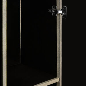 Cardona Two Door Grey Shagreen Effect Cabinet