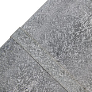 Cardona Set Of Three Grey Shagreen Effect Storage Trunks