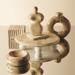 Santino Chocolate Marble Trinket Bowl