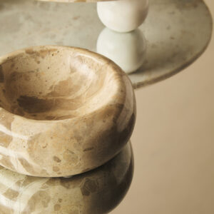 Santino Chocolate Marble Trinket Bowl