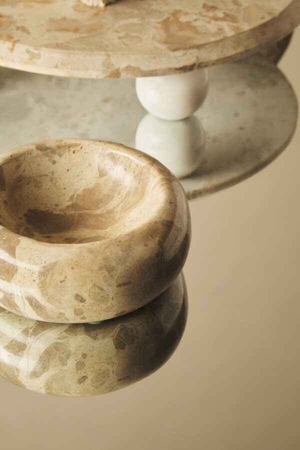 Santino Chocolate Marble Trinket Bowl