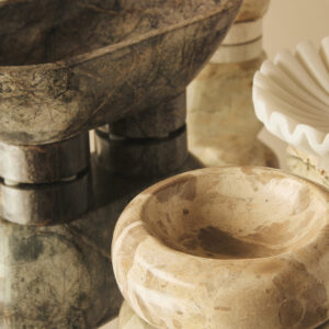 Santino Chocolate Marble Trinket Bowl