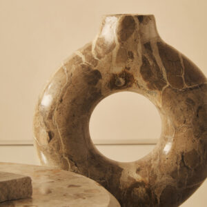 Santino Chocolate Marble Vase
