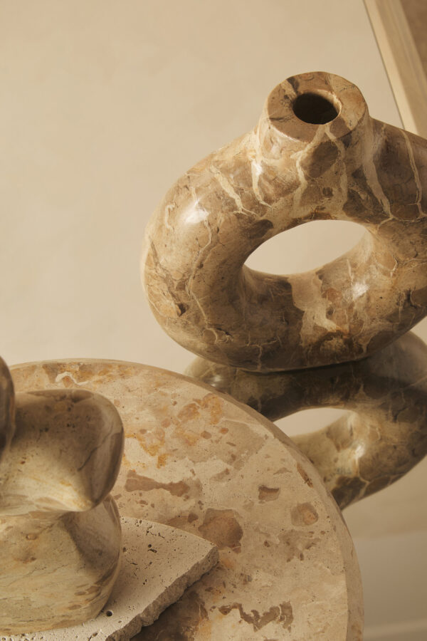 Santino Chocolate Marble Vase