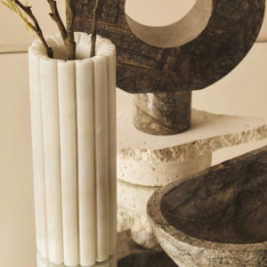 Fazio Forest Green Marble Sculpture