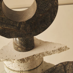 Fazio Forest Green Marble Sculpture