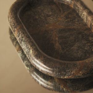 Fazio Forest Green Marble Catchall
