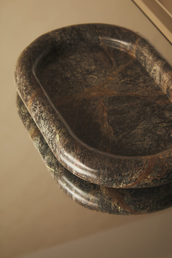 Fazio Forest Green Marble Catchall