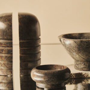 Fazio Set of Two Forest Green Marble Bookends