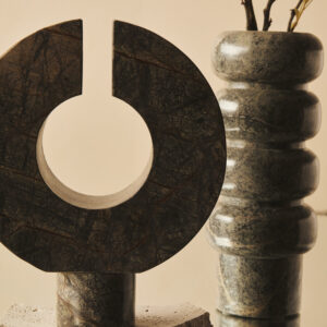 Fazio Forest Green Marble Vase