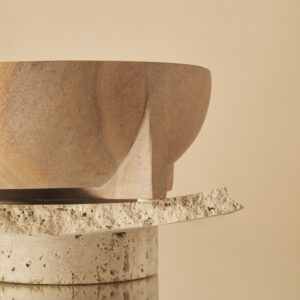 Pietra Rainbow Sandstone Pedestal Bowl