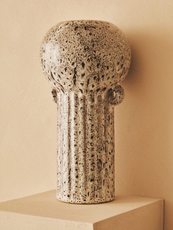 Calcita Large Speckled Brown Vase